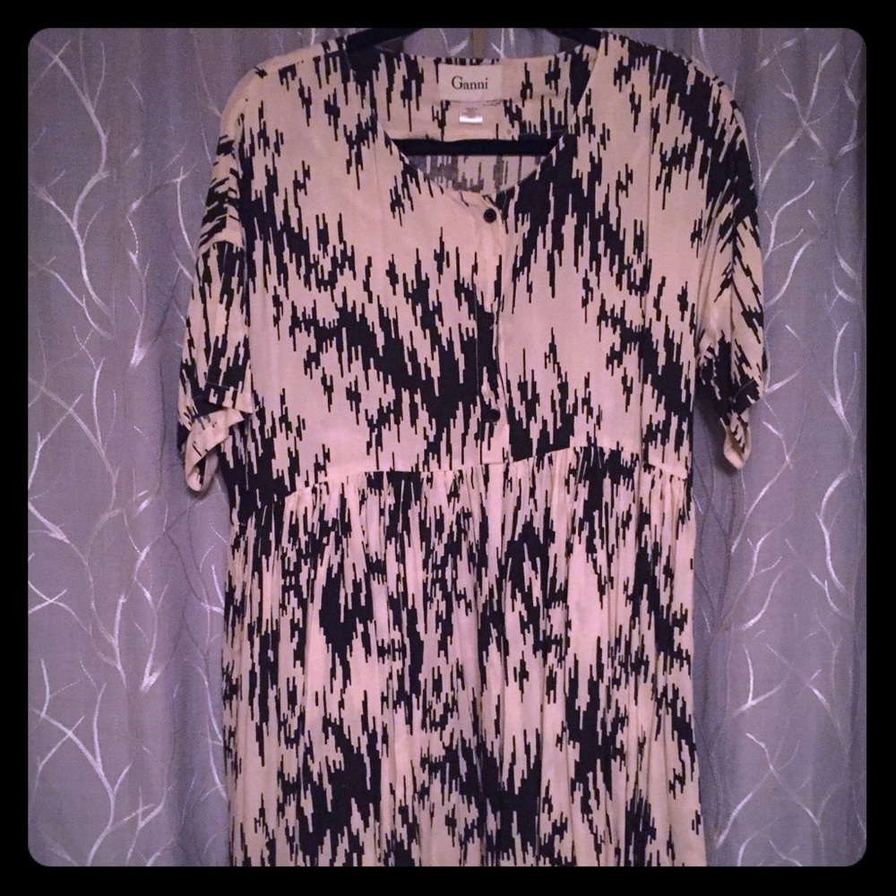 Brand new Anthropologie Ganni ikat swing dress